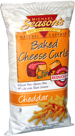 Michael Season's Natural Gourmet Baked Cheese Curls Cheddar