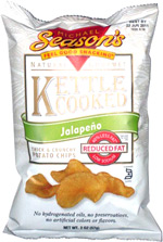 Michael Season's Natural Gourmet Kettle Cooked Jalapeno Thick & Crunchy Potato Chips