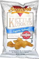 Michael Season's Natural Gourmet Kettle Cooked Lightly Salted Thick & Crunchy Potato Chips