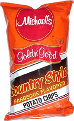 Michael's Gold n' Good Country Style Barbecue Flavored Potato Chips