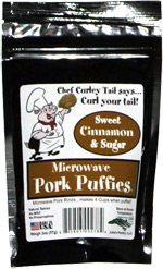 Microwave Pork Puffies Sweet Cinnamon & Sugar