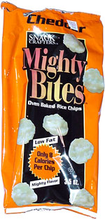 Mighty Bites Cheddar Oven Baked Rice Crisps