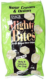 Mighty Bites Sour Cream & Onion Oven Baked Rice Crisps
