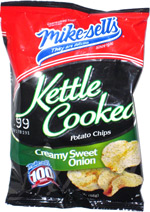 Mike-sells Kettle Cooked Potato Chips Creamy Sweet Onion