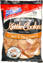 D.W. Mikesell Kettle Cooked Potato Chips Sweet & Cheesy Chipotle