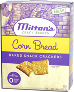 Milton's Craft Bakers Corn Bread Baked Snack Crackers