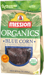 Mission Organics Blue Corn All Natural Tortilla Chips