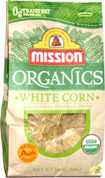 Mission Organics White Corn All Natural Tortilla Chips