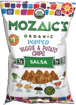 Mozaics Organic Popped Veggie & Potato Chips Salsa