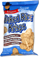 Mr. Krispers Baked Rice Krisps Sea Salt & Pepper