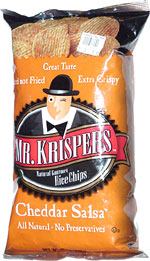 Mr. Krispers Natural Gourmet Rice Chips Cheddar Salsa
