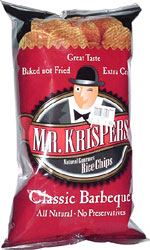 Mr. Krispers Natural Gourmet Rice Chips Classic Barbecue