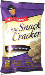 Mr. Krispers Tasty Snack Crackers Original Sesame