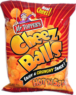 Mr. Topper's Cheez Balls Hot 'n Spicy