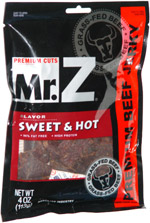 Mr. Z Sweet & Hot Premium Beef Jerky