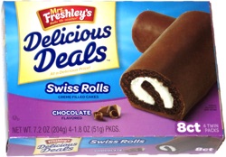 Mrs. Freshley's Delicious Deals Swiss Rolls