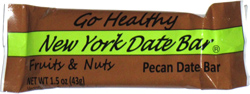 Go Healthy New York Date Bar Fruits & Nuts Pecan Date Bar