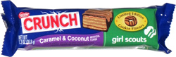 Nestle Crunch Limited Edition Cookie Flavors Girl Scouts Caramel & Coconut