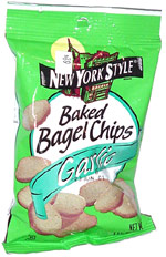 New York Style Baked Bagel Chips Garlic