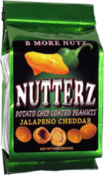 Nutterz Potato Chip Coated Peanuts Jalapeno Cheddar