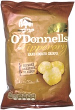 O'Donnells of Tipperary Hand Cooked Crisps Hickory Barbeque Flavour