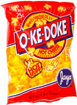 O-Ke-Doke Hot Cheese Flavored Popcorn