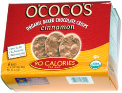 O'Coco's Organic Chocolate Crisps Cinnamon