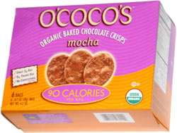 O'Coco's Organic Chocolate Crisps Mocha