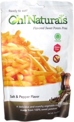 Oh! Naturals Flavored Sweet Potato Fries Salt & Pepper Flavor