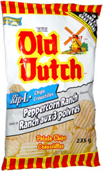 Old Dutch Rip-L Chips Peppercorn Ranch
