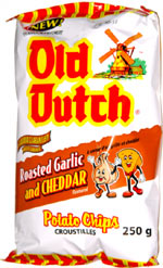 Old Dutch Roasted Garlic and Cheddar Potato Chips