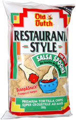 Old Dutch Restaurante Style One Bite Salsa Spoons Premium Tortilla Chips