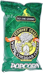 Old Lyme Gourmet Vermont Sharp White Cheddar Cheese Popcorn