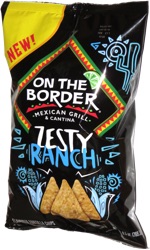On the Border Zesty Ranch Flavored Tortilla Chips