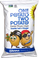One Potato Two Potato Kettle Potato Chips Seaside Salt'n Vinegar