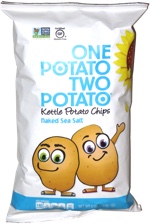 One Potato Two Potato Kettle Potato Chips Naked Sea Salt