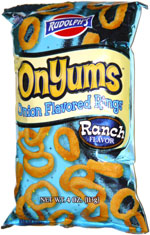 Rudolph's OnYums Onion Flavored Rings Ranch Flavor