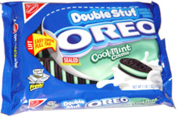 Double Stuf Oreo Cool Mint Creme