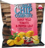 Outback Chip Company Tangy Wild Tomato & Pepper Leaf Premium Potato Chips