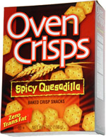 Oven Crisps Spicy Quesadilla