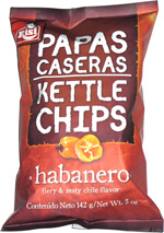 Papas Caseras Kettle Chips Habanero