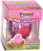 Marshmallow Peeps Inside a Crispy Milk Chocolate Egg