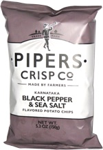 Pipers Crisp Co Karnataka Black Pepper & Sea Salt Flavored Potato Chips