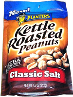 Planters Kettle Roasted Peanuts Extra Crunchy Classic Salt