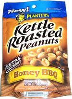 Planters Kettle Roasted Peanuts Honey BBQ