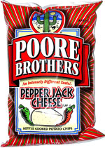 Poore Brothers Pepper Jack Cheese Kettle Cooked Potato Chips