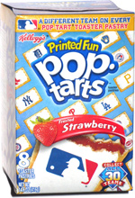 Printed Fun Pop-Tarts Major League Baseball Frosted Strawberry