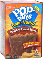 Pop-Tarts Gone Nutty! Frosted Chocolate & Peanut Butter