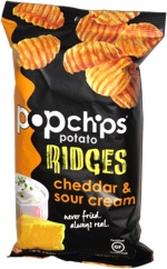 Popchips Potato Ridges Cheddar & Sour Cream