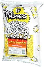 Poppers Hot Chedda' Flavored Popcorn